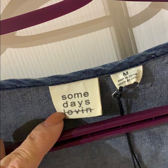 Denim Romper - Picture 2 of 8